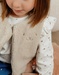 Lattekleurige bodywarmer in Groloudoux®

