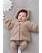 Vest met kap uit uit Sherpa