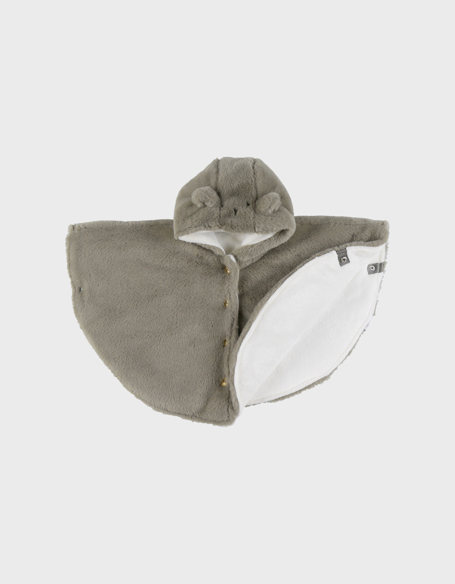 Kaki poncho in Groloudoux®
