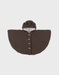 Chocoladekleurige poncho in Groloudoux®
