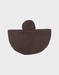 Chocoladekleurige poncho in Groloudoux®
