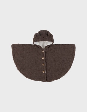 Chocolate poncho in Groloudoux®
