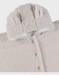 Lattekleurige poncho in Groloudoux®
