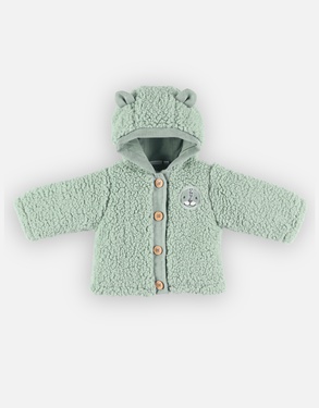 Sherpa hooded jacket, green