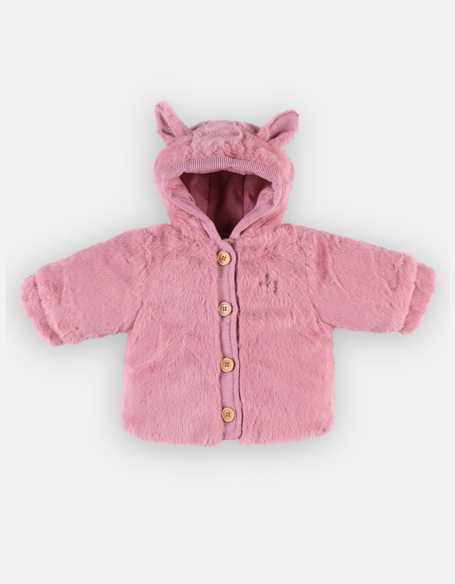 Groloudoux hooded jacket, pink