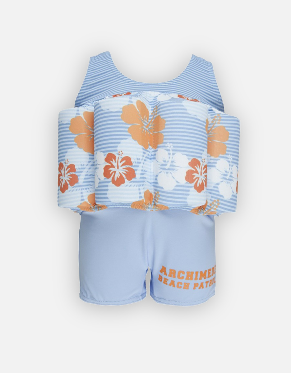 Maillot Bouée Hawaii Orange Garçon