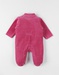 1-delige pyjama met egeltje uit fluweel, fuchsia