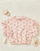 Oversized sweatshirt met egelprint, lichtroos