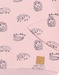 Oversized sweatshirt met egelprint, lichtroos