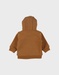 Bruin sweatshirtvest met capuchon in Sweatoloudoux®
