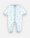 Evolving organic cotton pyjama suit, blue