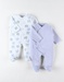 Set met 2 Nouky 1-delige pyjamas, blauw/ecru