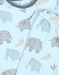 Jersey 2-delige pyjama met olifantenprint, aqua