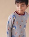Sweatshirt met dierenprints, lichtgrijs