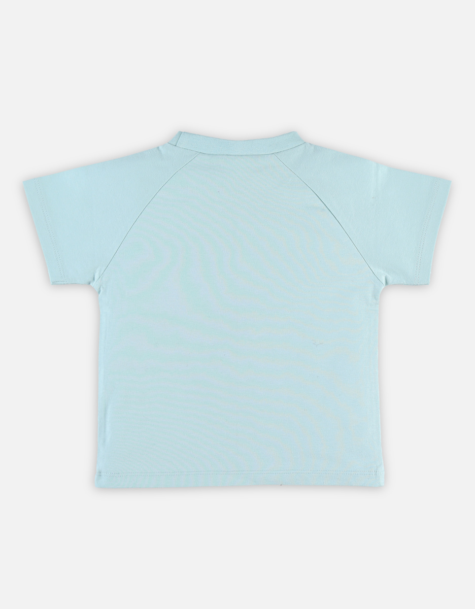 Aqua T-shirt met korte mouwen
