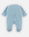 Fluwelen 1-delige pyjama met konijn, aqua
