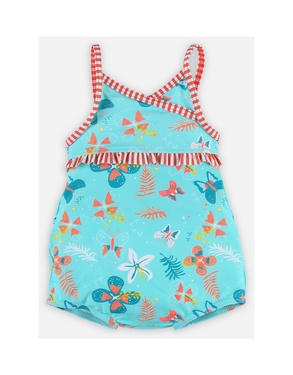 1 Piece swimsuit Double protection Pink
