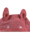 Pink hooded jacket with lurex details