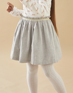 Flared skirt, heather grey