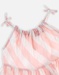 Robe rayée en coton BIO, rose clair
