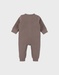Bruin rib jersey pyjamaatje
