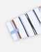Interlock gestreepte 1-delige pyjama, ecru/blauw