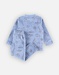 Pyjama 2 pièces à imprimé animalier en velours, bleu