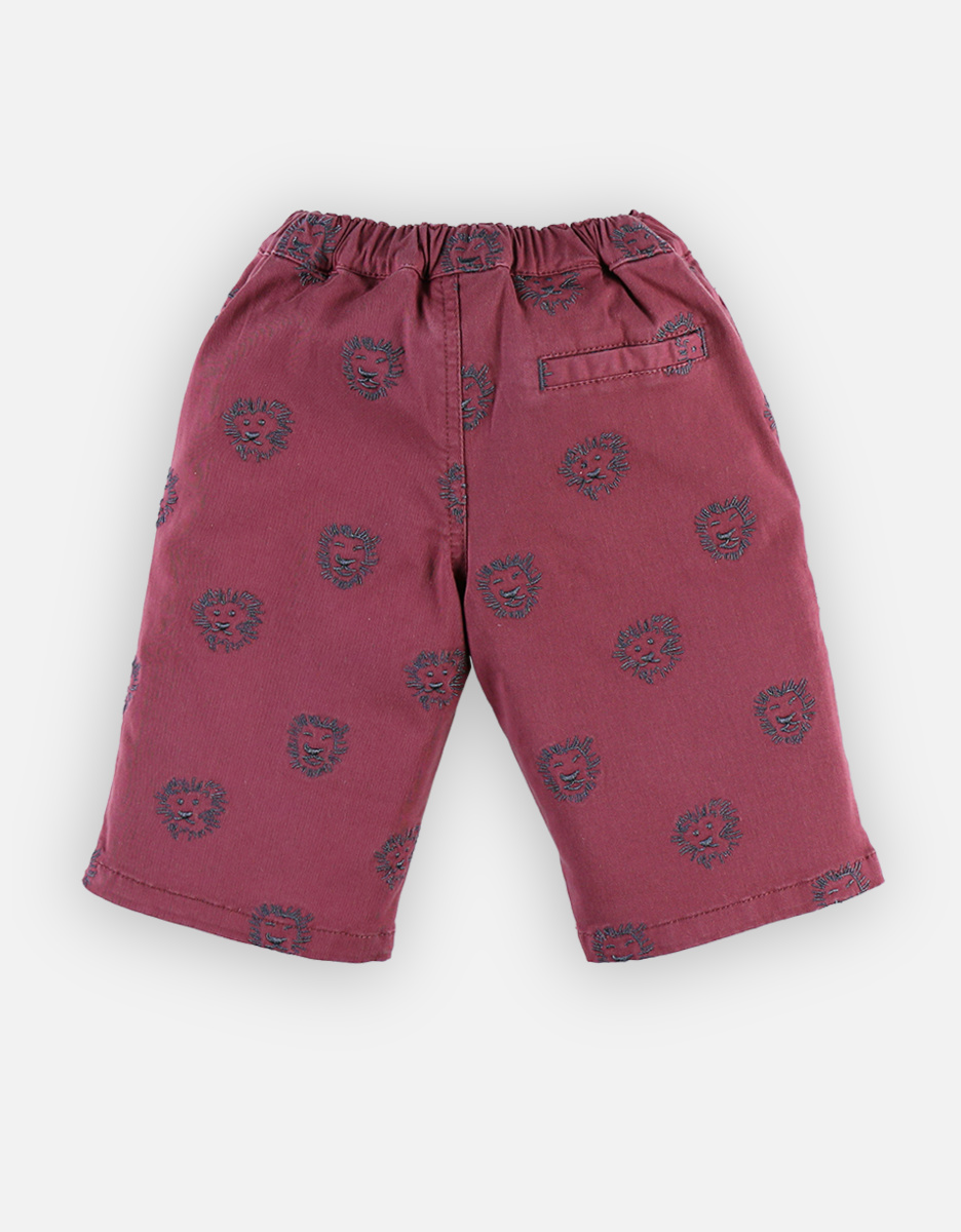 Twill bermuda, aubergine