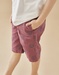 Twill bermuda, aubergine