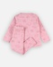 Pyjama 2 pièces à imprimé animalier en jersey, rose