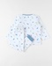 2-delige pyjama met dinoprint uit fluweel, ecru/blauw/groen