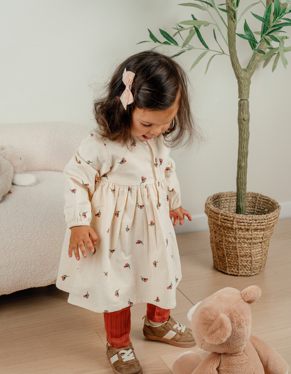Set jurk en legging in geribde jersey
