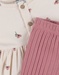 Set jurk en legging in geribde jersey
