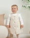 Set jurk en T-shirt in ribfluweel
