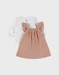 Set jurk en T-shirt in ribfluweel
