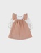 Set jurk en T-shirt in ribfluweel
