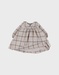 Babyjurk met beige ruitjes
