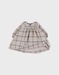 Babyjurk met beige ruitjes
