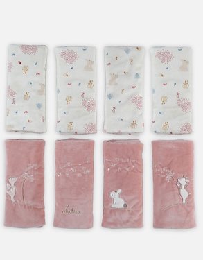 Bed and playpen bar protections, pink