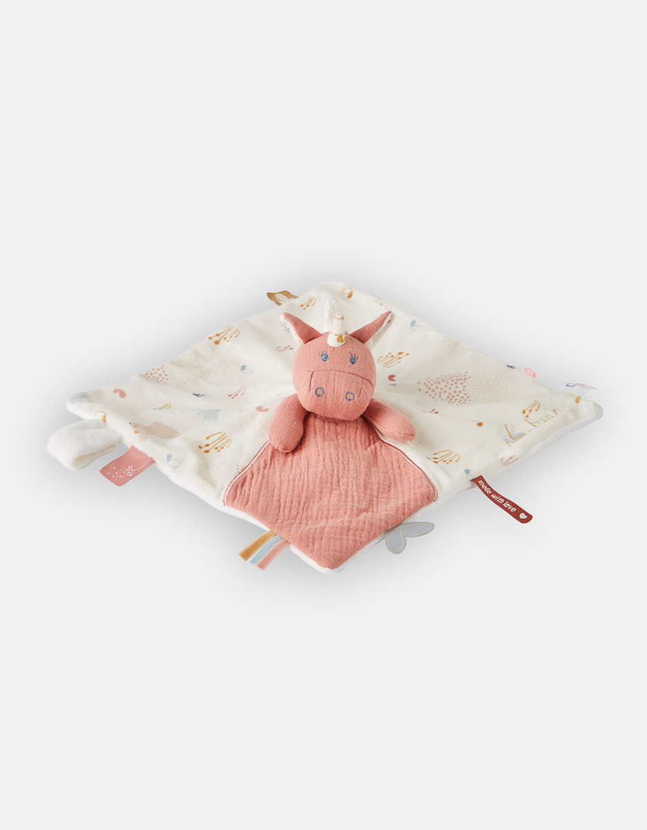 Mousseline Lina knuffeldoekje, roos