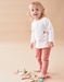 Beige velvet 2-piece pyjamas with unicorn