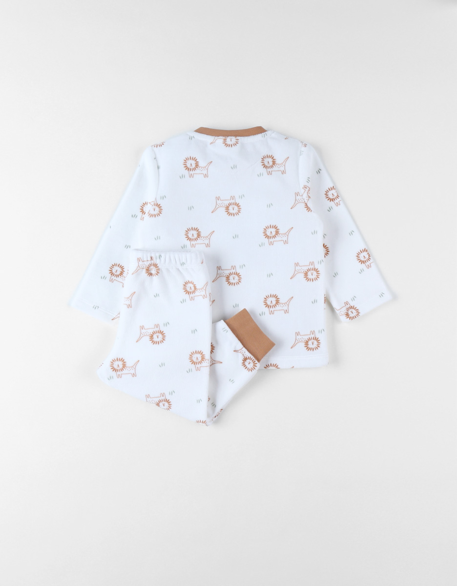 Corduroy velvet pyjamas, lion