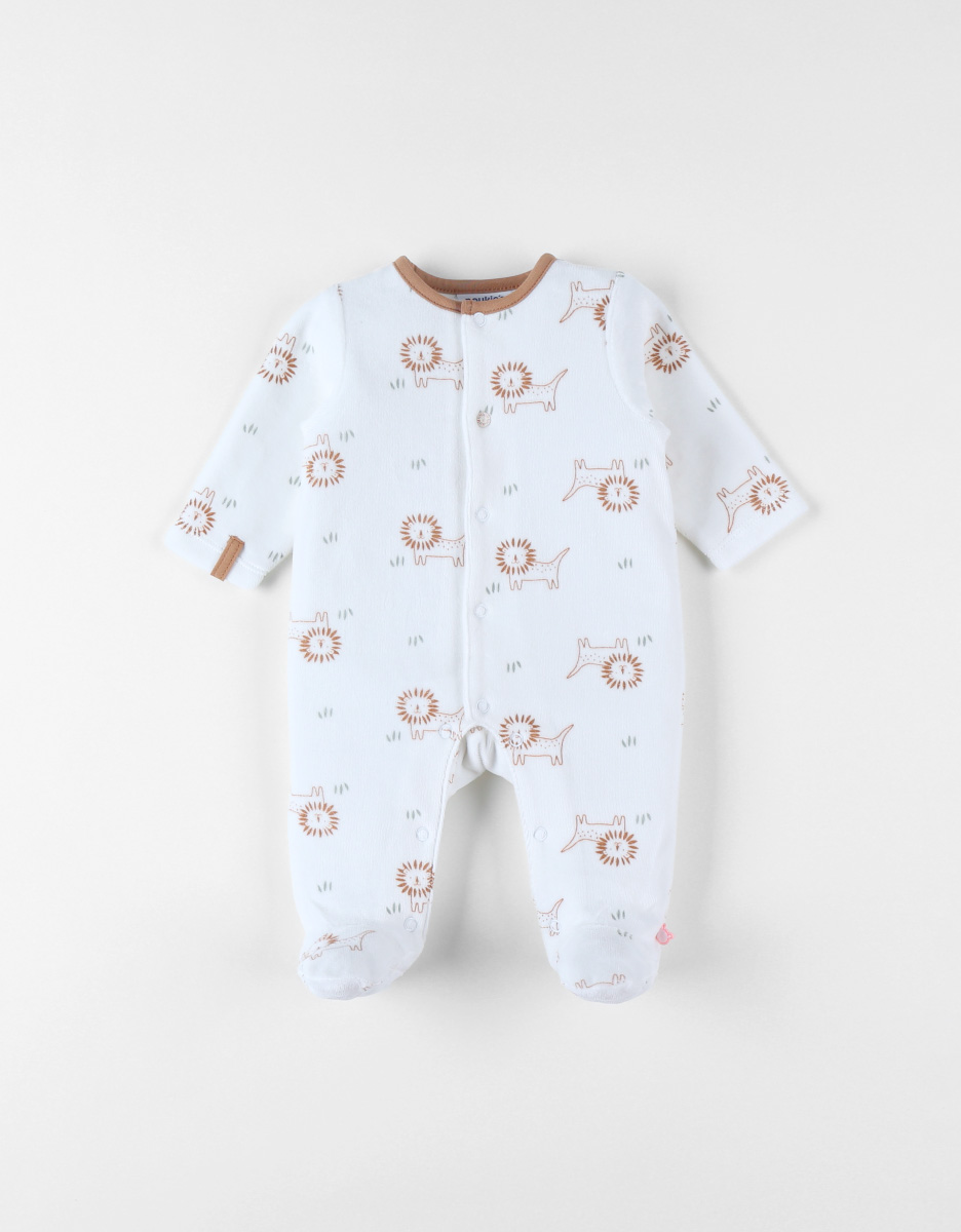 Corduroy velvet pyjamas, lion