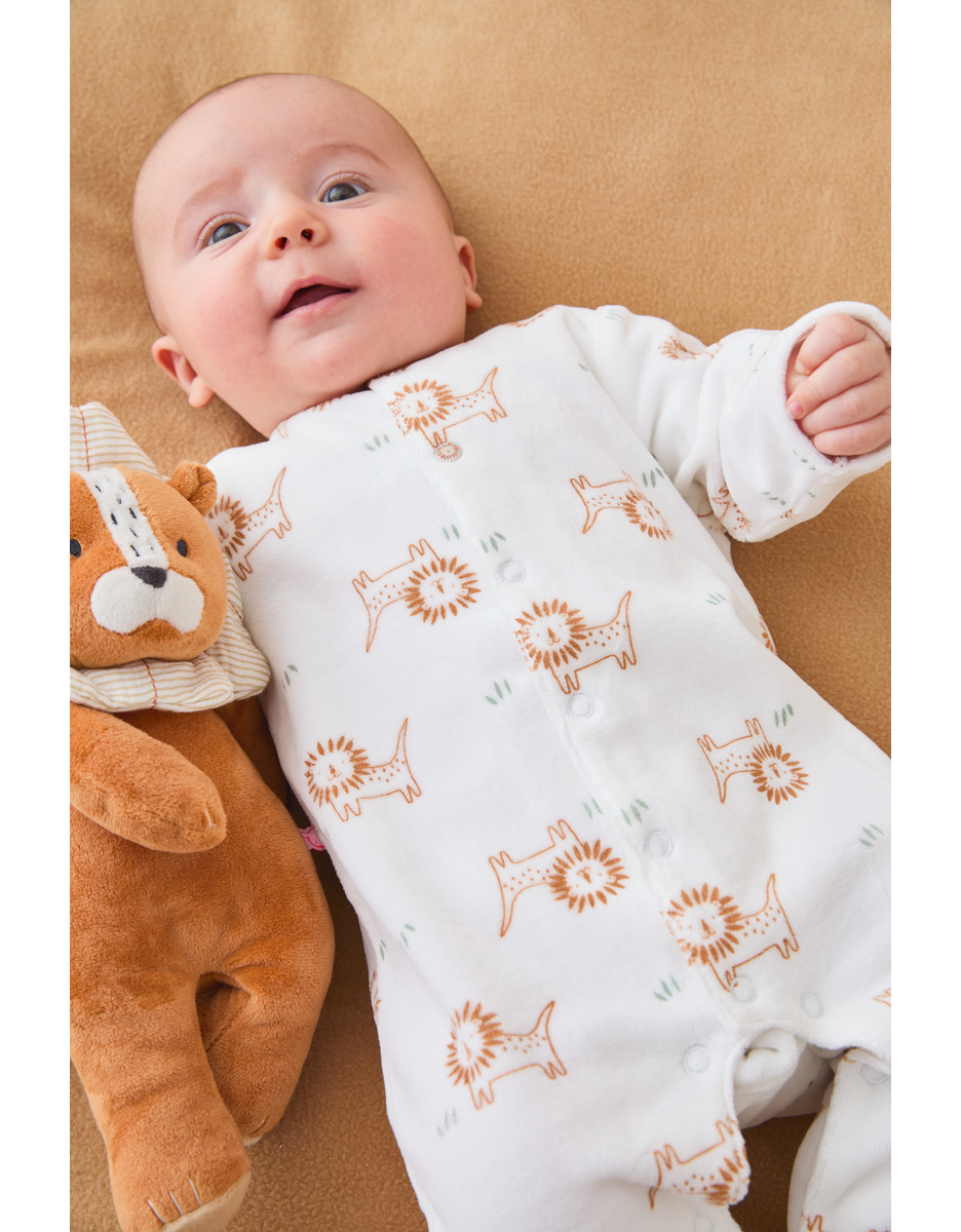 Corduroy velvet pyjamas, lion