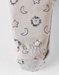 1-delige pyjama met leeuwtjes uit fluweel, beige/marineblauw