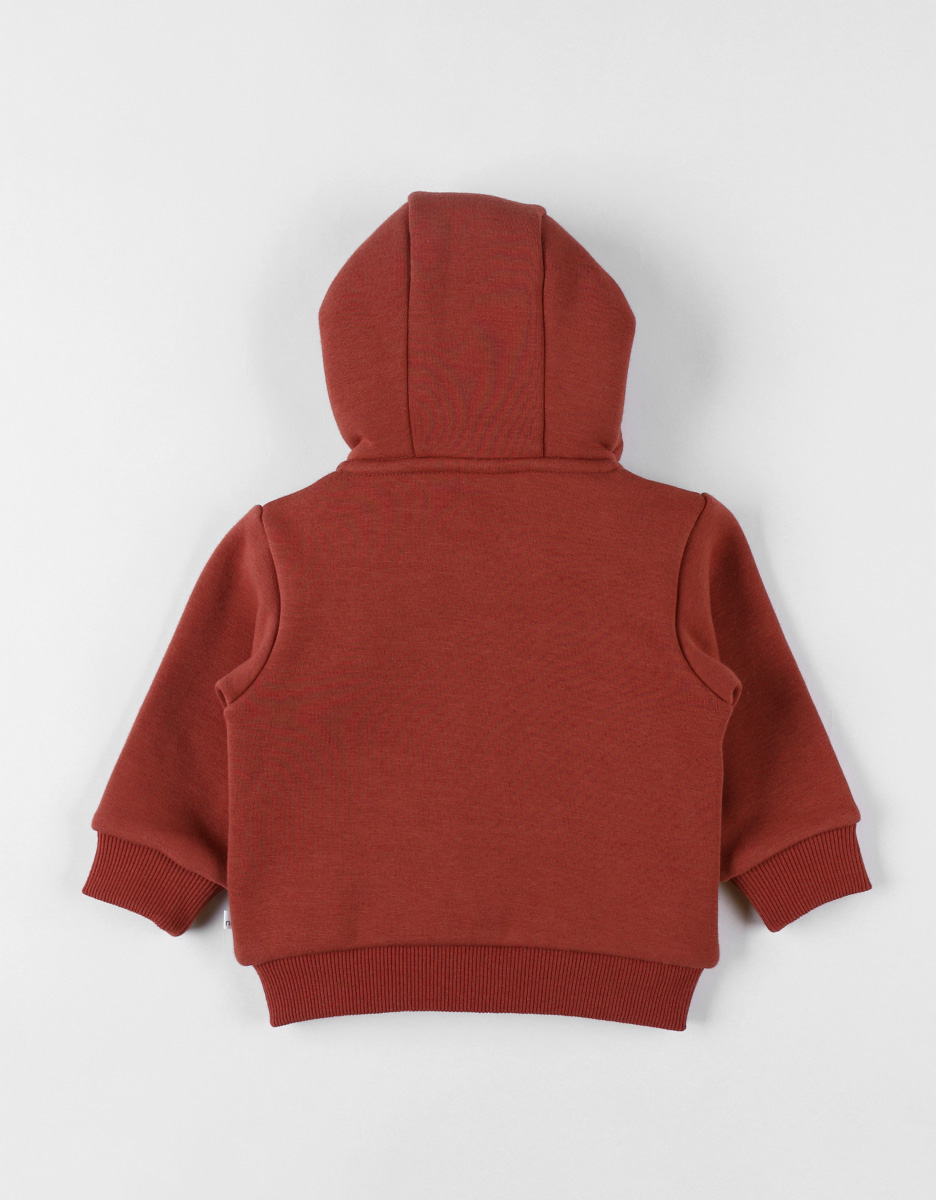 Sweater with hood and zip, Sweatoloudoux®