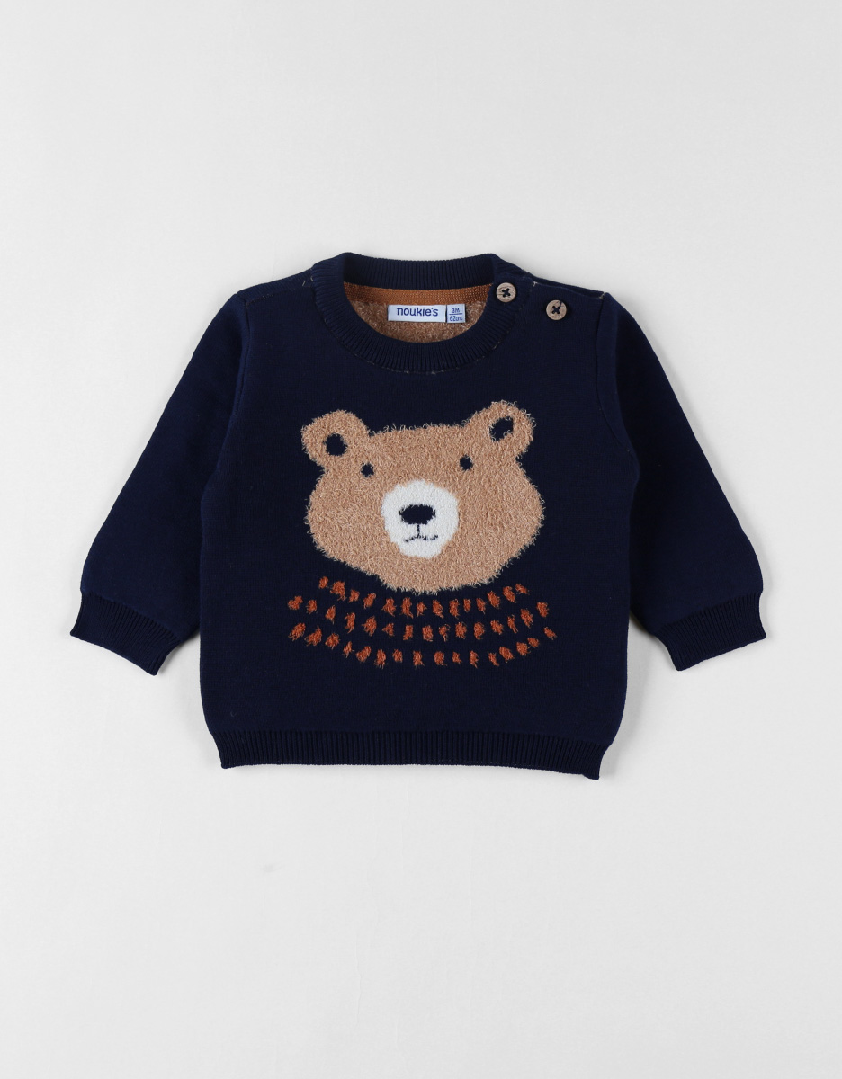 Knitted jumper, bear