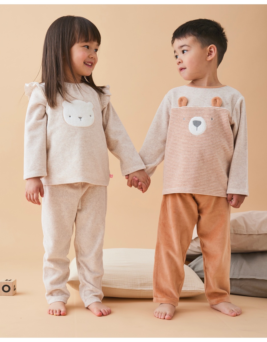 Corduroy velvet pyjamas, lion