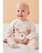 Corduroy velvet mottled beige pyjamas, bear