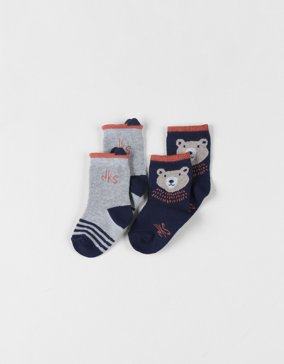 Set with 2 pairs of jersey socks